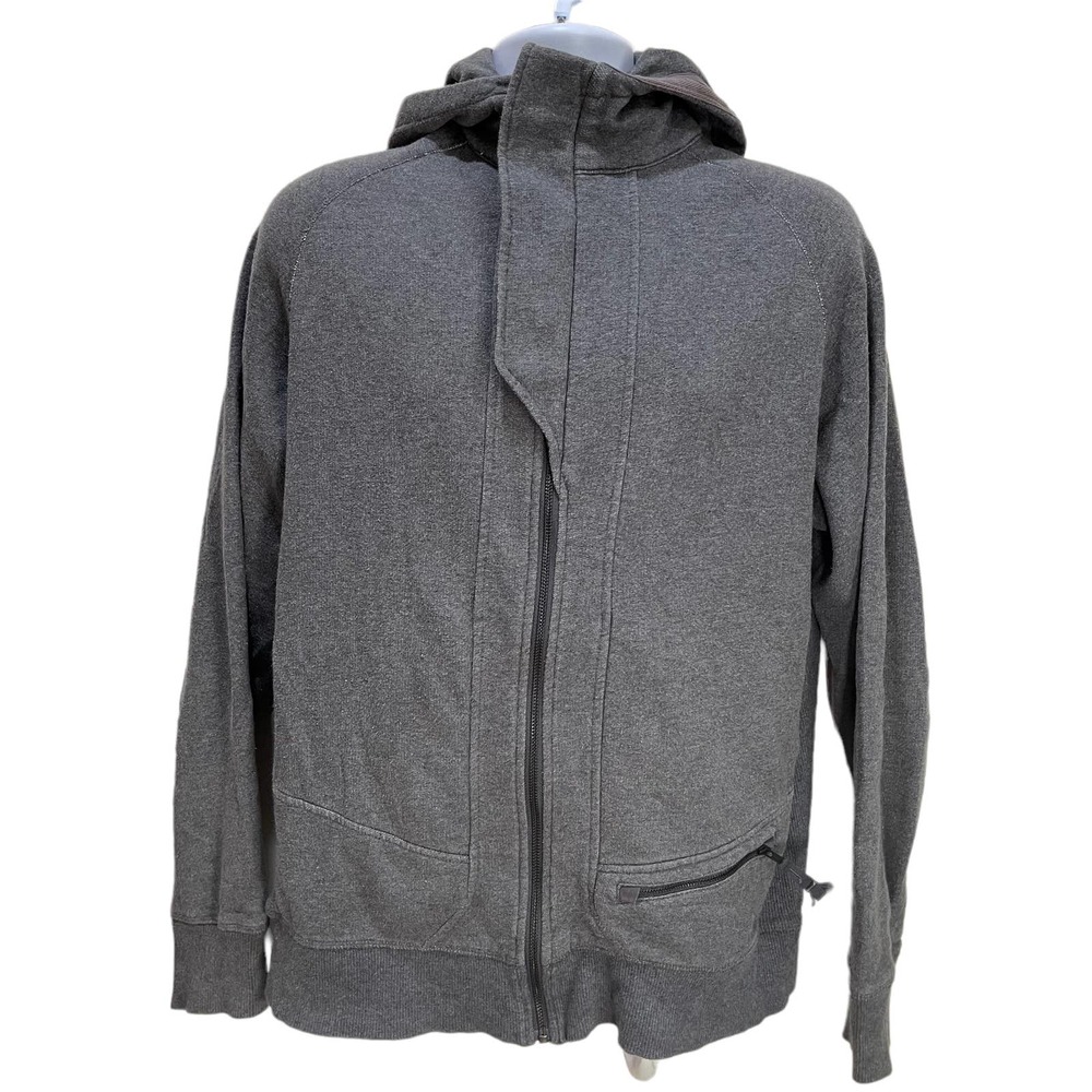 Lululemon Men's Deep Cove Hoodie - Grey Jacket - Size Large - Organic Cotton